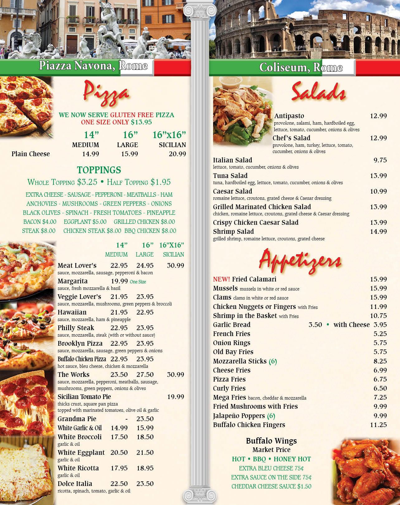 Dolce Italia Delicious Authentic Italian Dinners Pizza And Sandwiches